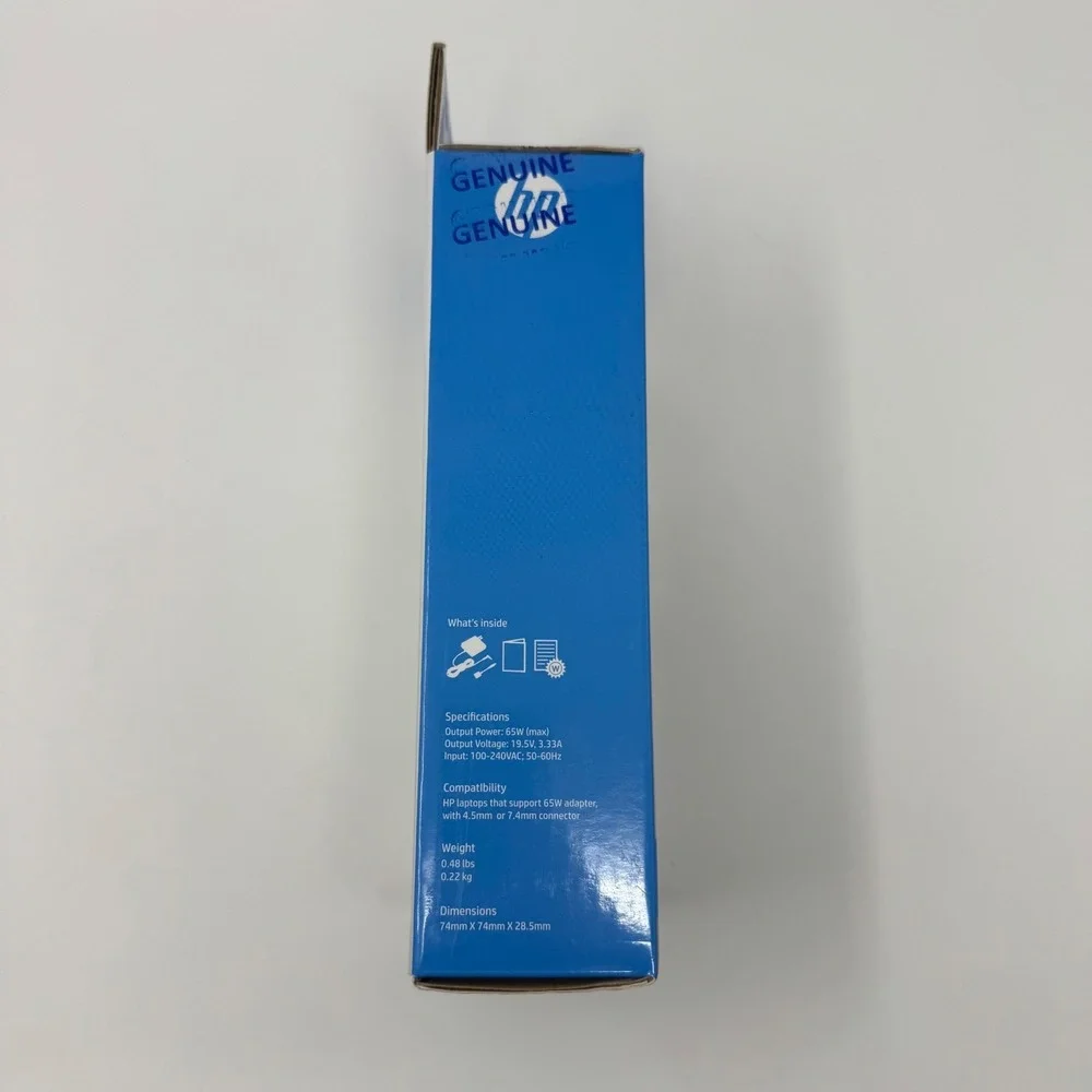 Factory Sealed Genuine HP 19.5V 3.33A 65W Travel AC Adapter